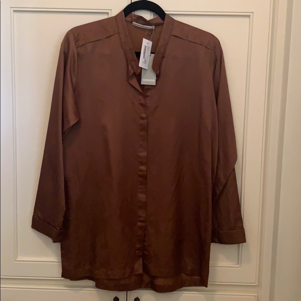 Humanoid silk & cotton blouse